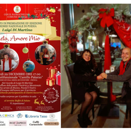 “Meta, Amore Mio”. Il 29 dicembre la premiazione del concorso “Luigi Di Martino”
