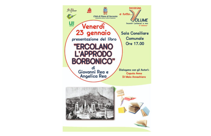 Piano di Sorrento, gli studenti dialogano con la storia. In Sala Consiliare la presentazione del libro “Ercolano. L’approdo borbonico”