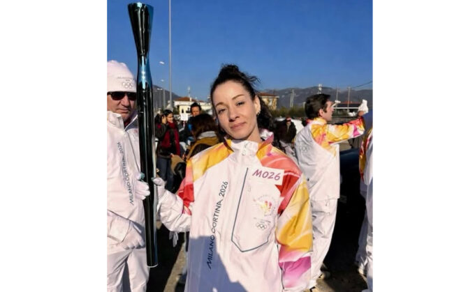 Monica De Gennaro tedofora olimpica: con lei la Penisola Sorrentina cammina verso Milano-Cortina 2026