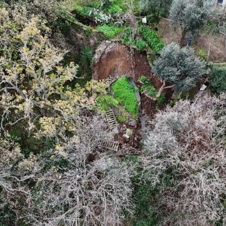 Frana a Massa Lubrense: via Partenope chiusa, lavori per riaprire in 48 ore