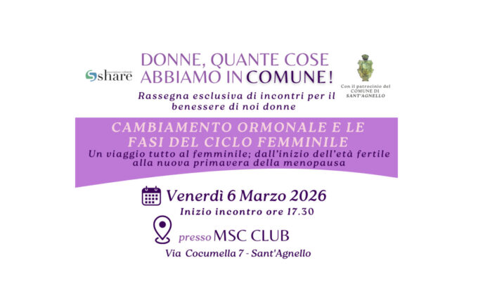 A Sant’Agnello la III edizione della rassegna “Donne, quante cose abbiamo in Comune”