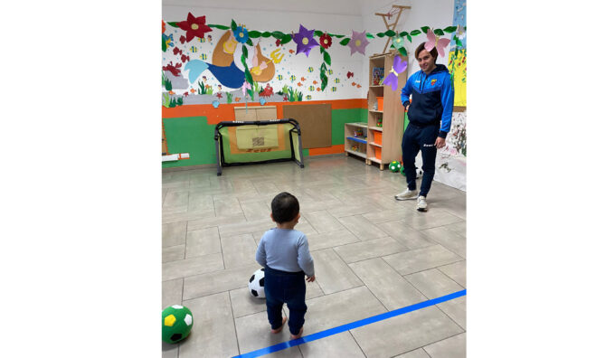 Positano, primi tiri in porta per i bambini del Micronido con l’ASD San Vito Positano