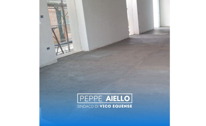 Vico Equense, a Moiano prende forma il nuovo refettorio scolastico: lavori alle rifiniture finali