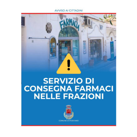 Positano, prosegue il servizio di consegna farmaci nelle frazioni interessate dai disagi alla viabilità
