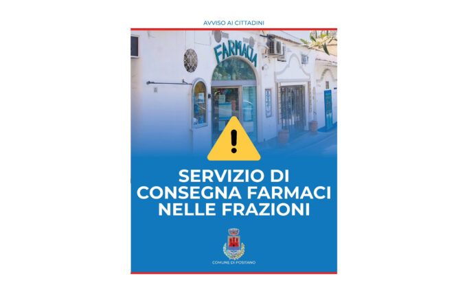 Positano, prosegue il servizio di consegna farmaci nelle frazioni interessate dai disagi alla viabilità