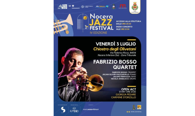 Al Nocera Jazz Festival venerdì 3 luglio 2026 Fabrizio Bosso Quartet