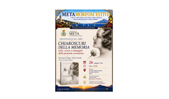 Meta, presentazione del volume di Giovanni Gugg e Anna Gentile “Chiaroscuri della memoria. Volti, storie e immagini della Penisola Sorrentina”