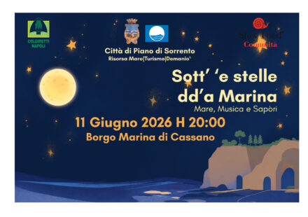 Piano di Sorrento, a Marina di Cassano “Sott’ ’e stelle d’’a marina”: tra arte, cultura e gastronomia