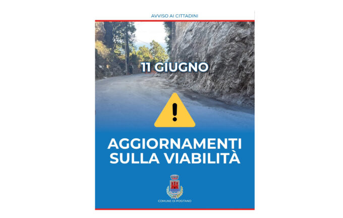Positano, ancora chiusa Via Monsignor Saverio Cinque: gli ultimi aggiornamenti sulla viabilità