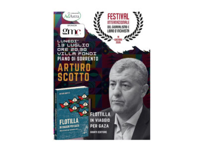 Piano di Sorrento, incontro con il giornalista e scrittore Arturo Scotto e presentazione del volume “Flottilla – In viaggio per Gaza”