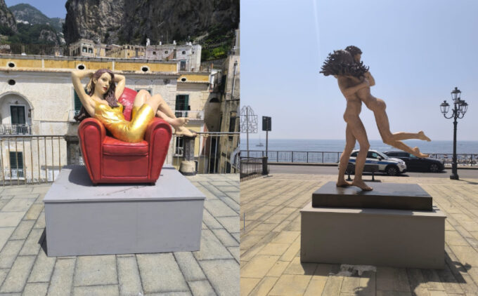 Atrani espone, in un museo a cielo aperto, le opere della Liquid art system di Capri