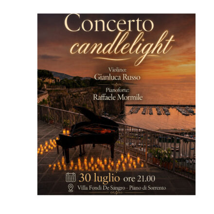 Piano di Sorrento, questa sera a Villa Fondi la magia del Concerto Candlelight