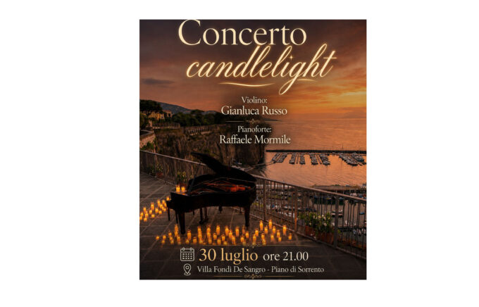 Piano di Sorrento, questa sera a Villa Fondi la magia del Concerto Candlelight