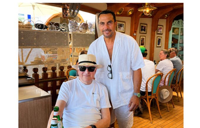 Serata al ristorante “Chez Black” a Positano per Patrizio Bertelli, presidente del gruppo Prada