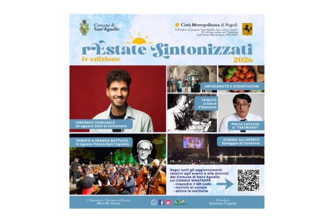 A Sant’Agnello al via il cartellone degli eventi “rEstate Sintonizzati 2026”