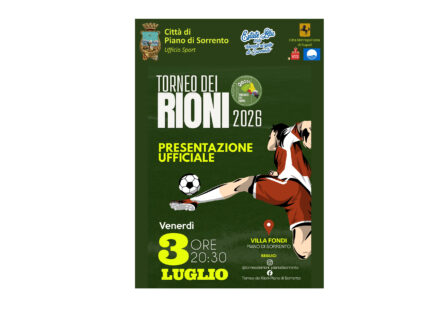 Piano di Sorrento, presentazione ufficiale dell’edizione 2026 del Torneo dei Rioni