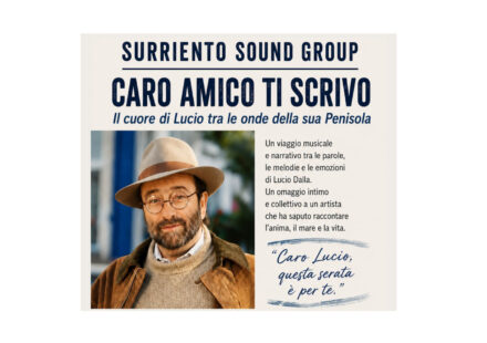 A Sant’Agnello “Caro amico ti scrivo”: all’Oasi in Città l’omaggio a Lucio Dalla