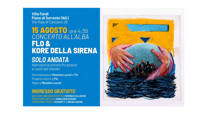 Piano di Sorrento, a Villa Fondi “Solo Andata”, concerto all’alba con Flo & Korè della Sirena