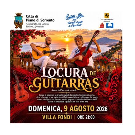 Piano di Sorrento, a Villa Fondi Concerto Locura de Guitarras: una serata travolgente tra flamenco, ritmo e passione