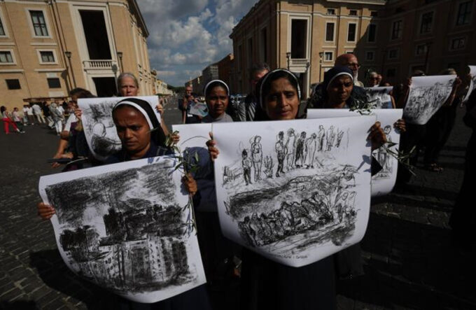 Da Piano di Sorrento a Roma, don Rito Maresca in marcia per la pace: «Il Vangelo non può restare in silenzio»
