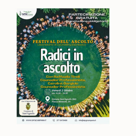 Sant’Agnello accoglie il “Festival dell’Ascolto”: venerdì 2 ottobre laboratorio di counselling espressivo gratuito