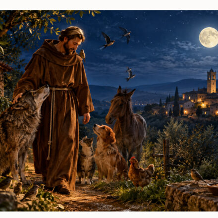 La preghiera della notte del 4 ottobre: «San Francesco, mettiti al lato e non ti addormentare»